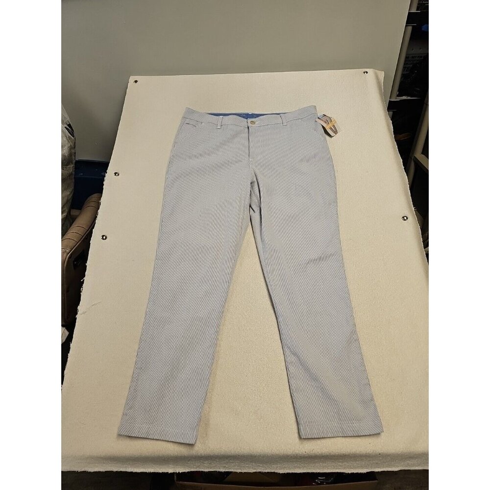 Lee Riders Everyday Cropped Chino Size 16 Blue White Stripe Nautical New